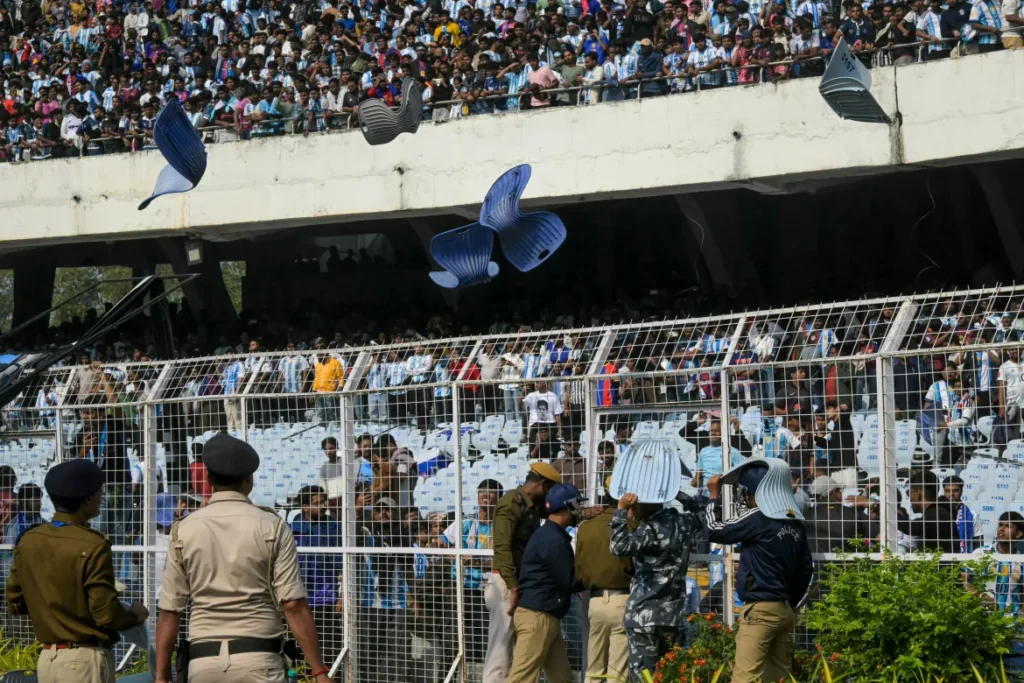 Angry fans vandalise India stadium after Messi’s early departure