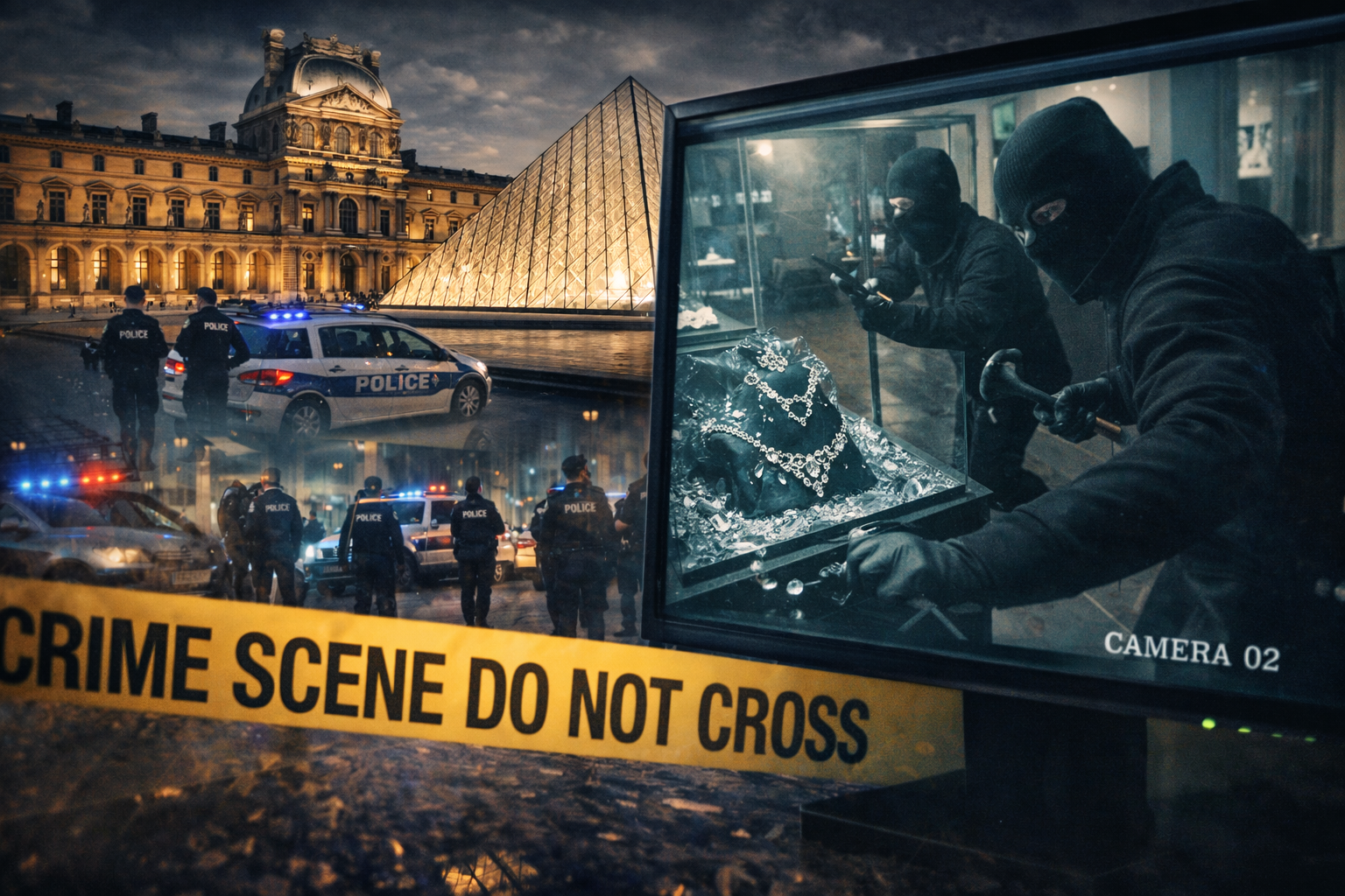 Newly released surveillance footage shows how thieves carried out a dramatic jewel heist at Paris’s Louvre Museum, prompting a major security review.